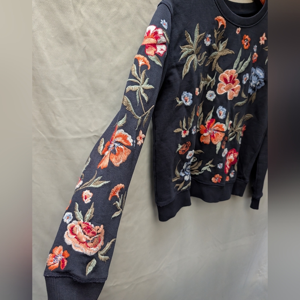 Driftwood Boho Embroidered Sweater | Luxe Johnny Was Vibes Size Small - Picture 5 of 10